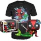 Set Figura POP & Tee Marvel Deadpool Sirena Exclusivo