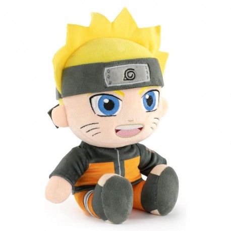 Peluche Naruto Shippuden 25cm avec bandeau et tenue orange