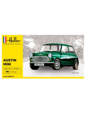 Maquette de voiture Austin Mini 1/43 de Heller en vert