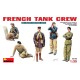 Conjunto de figuras de tripulação de tanque francês da MiniArt em escala 1/35