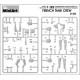 Conjunto de figuras de tripulação de tanque francês da MiniArt em escala 1/35