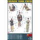 Conjunto de figuras de tripulação de tanque francês da MiniArt em escala 1/35