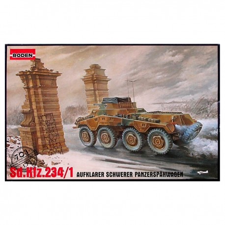 Boîte de la maquette 1/72 Sd.Kfz 234/1 Puma de Roden