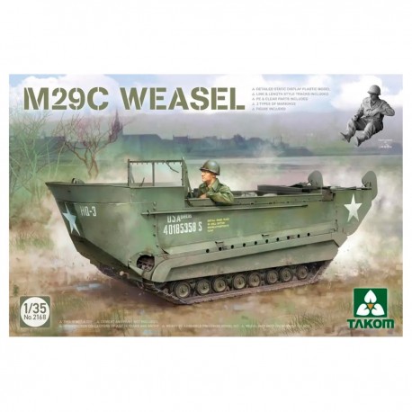 Maquette M29C Weasel 1/35 de Takom en boîte d'exposition
