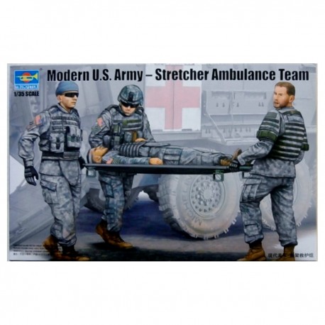 Maquette Ambulance U.S. Army avec civière échelle 1/35