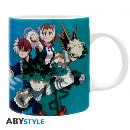 Taza My Hero Academia 320 ml con personajes Izuku y Shigaraki