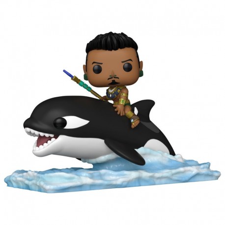Figura POP de Namor de Black Panther montando una orca