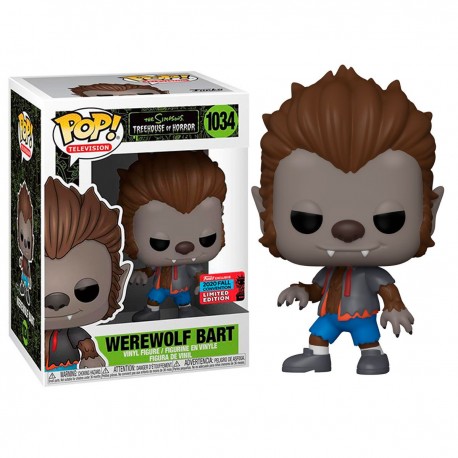 Figura exclusiva Funko POP The Simpsons Werewolf Bart