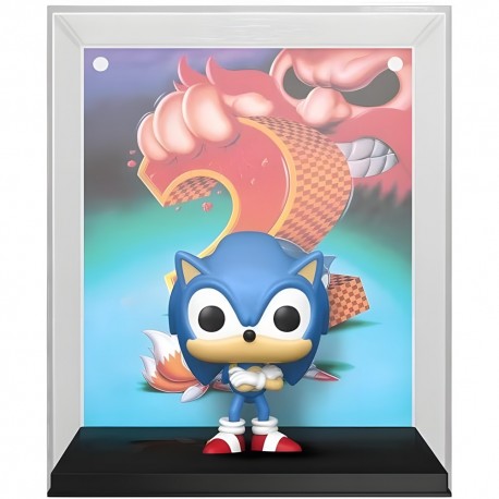 Figurine exclusive Funko POP Game Cover Sonic en boîte