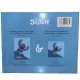 Conjunto de manta e almofada Stitch Disney azul