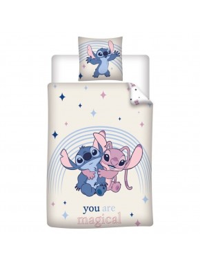 Funda nórdica Angel y Stitch Disney cama 90cm