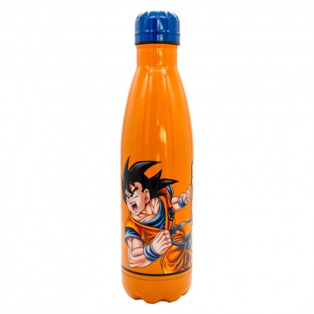 Garrafa laranja de aço inoxidável Dragon Ball com Goku