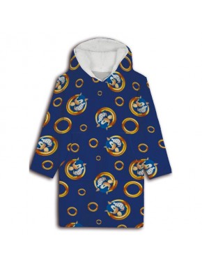 Bata sudadera oversize azul de Sonic the Hedgehog