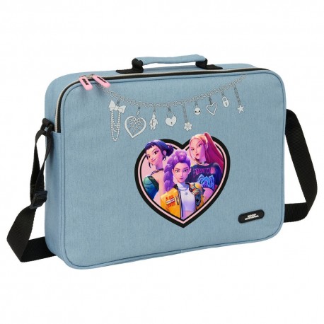 Sac bleu Kpop Demon Hunters avec design de guerrières