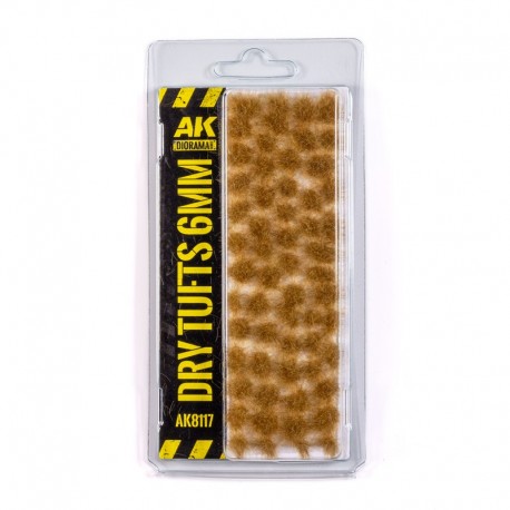 Touffes sèches 6mm AK-Interactive pour dioramas