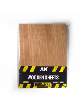 Láminas de madera A4 para dioramas de AK-Interactive