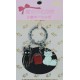 Porte-clés en métal avec Kiki, Lily et téléphone de Studio Ghibli
