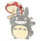 Broche de metal de Totoro com cogumelo de Meu Amigo Totoro