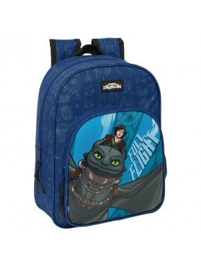 Sac à dos bleu Dragons avec poche avant