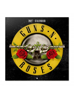 Calendário de parede 2027 Guns N' Roses formato 30x30