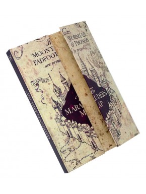 Carnet A5 Harry Potter design Carte du Maraudeur