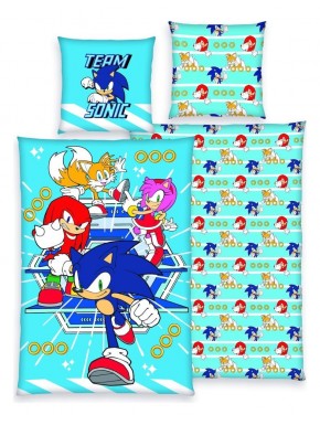 Ropa de cama Sonic con personajes de Team Sonic