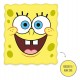 Almohada amarilla de SpongeBob con cara sonriente
