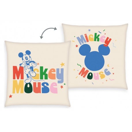 Almohada Disney Velboa de Mickey Mouse 40x40 cm