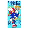 Serviette de Plage Team Sonic 70 x 140 cm Coton