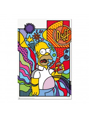Pôster artístico do Homer Simpson estilo pop art