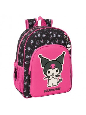 Mochila Kuromi Hello Kitty negra y rosa