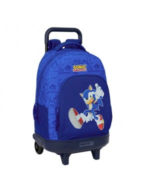 Trolley azul de Sonic the Hedgehog con mochila extraíble