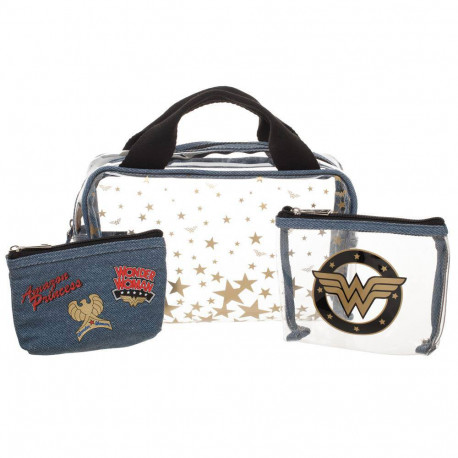 Set di 3 astucci e Trucco DC Comics Wonder Woman