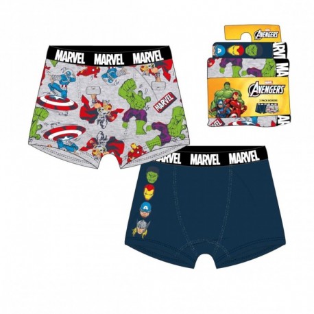 Boxers Marvel avec designs de super-héros
