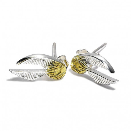 Pendientes Harry Potter golden Snitch Plata de Ley