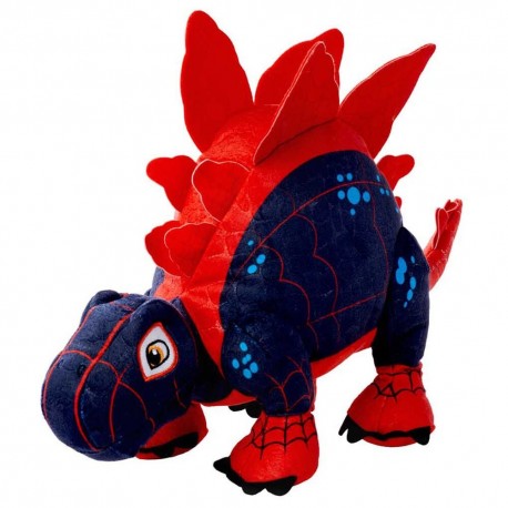 Peluche Spin Stegosaurus de Spidey Marvel en rojo y azul