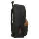Mochila negra One Piece con detalles marrones