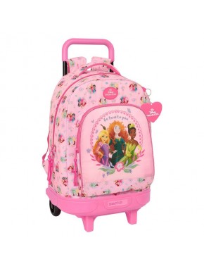 Trolley rose avec un sac de Princesses Disney