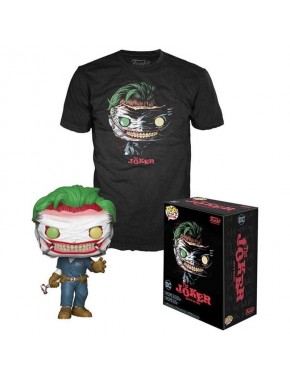 Conjunto camiseta e Funko POP do Coringa edição especial