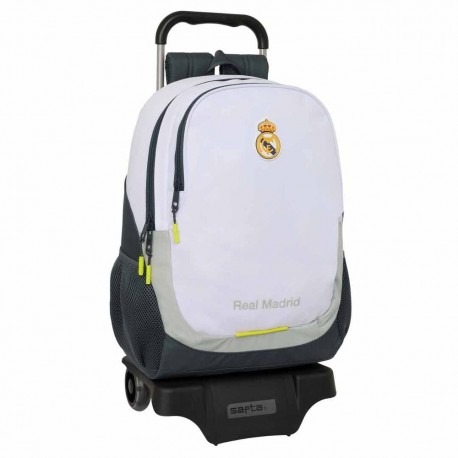 Trolley blanc Real Madrid avec sac à dos amovible