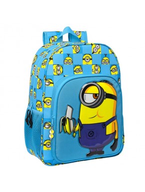Mochila azul de Minions con estampado Minionstatic
