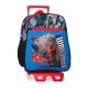 Trolley Spiderman Wall Crawler Marvel bleu sur fond gris