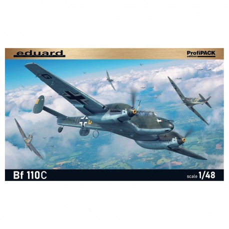 Kit de modelagem Bf 110C escala 1/48 da Eduard
