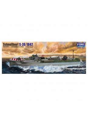 Caixa de maquete Schnellboot S-38/1942 escala 1/72