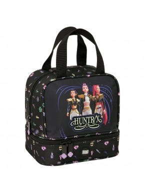 Sac à déjeuner Kpop Demon Hunters noir et coloré