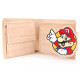 Portefeuille de Super Mario au fini grain de bois