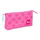 Trousse Triple Compartiment Cœurs Barbie
