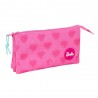 Trousse Triple Compartiment Cœurs Barbie