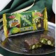 Snack Yuraku Thunder Matcha com chocolate e matcha autêntico