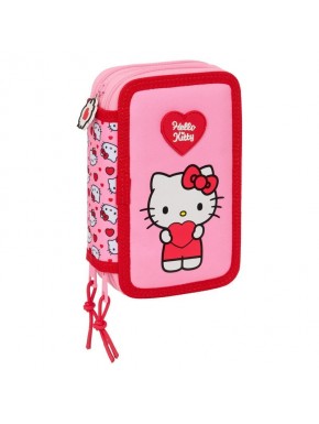 Estojo Hello Kitty em tons rosa